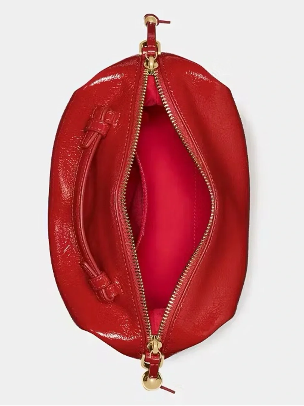 ♠️Kate Spade Billie Shiny Patent Leather Convertible Crossbody Bag, Red NEW NWT